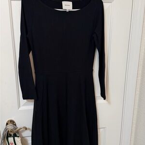 Reformation Classic Black Long Sleeve Dress